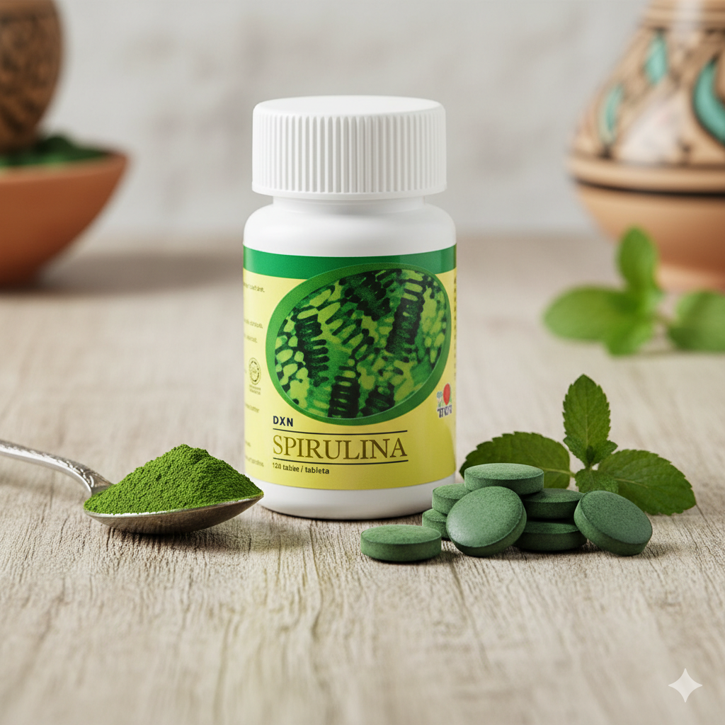 Spiruline DXN au Maroc, complément alimentaire naturel riche en protéines, vitamines et antioxydants